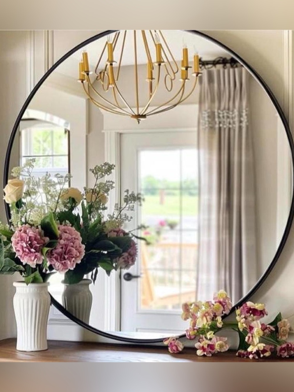 Project 62 28" Round Metal Wall Mirror Black Frame Target 074 11 1689